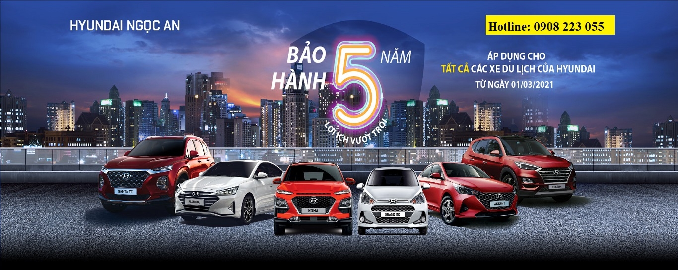 Tăng thời gian bảo hành lên 5 năm cho tất cả các dòng xe